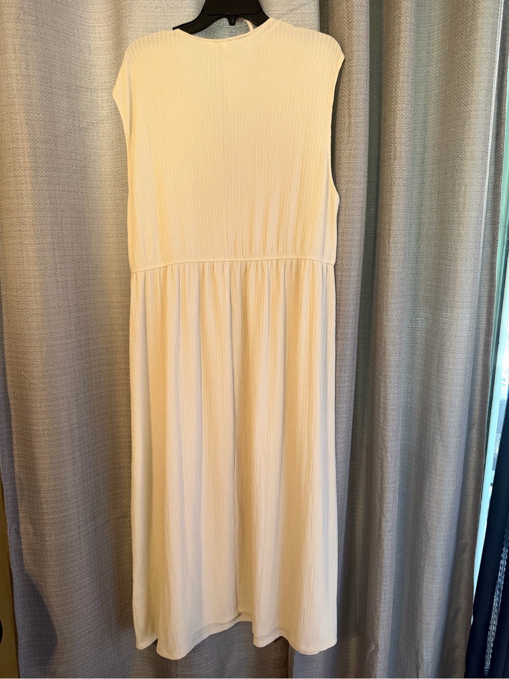 H&M Cream Sleeveless Maxi Dress with Tie-Front - Picture 7 of 8